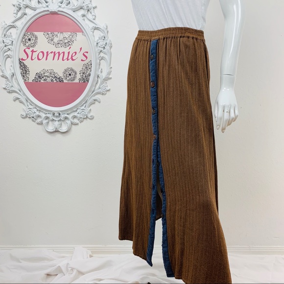 VTG Faith by Celia Forrester / Button Brown Maxi - Picture 6 of 8